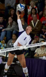 Stephanie Holthus ranked fourth in the Big Ten with 475 kills in 2011.