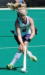 Lisa McCarthy posted a goal and an assist in Sunday's win at ninth-ranked Duke.