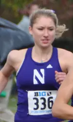 Michelle Moriset was NU's third finisher at Friday afternoon's Spartan Invite in East Lansing.