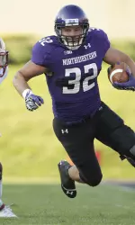 Running back Mike Trumpy rushed for 106 yards on 16 carries and notched the game-clinching touchdown late in the fourth quarter.