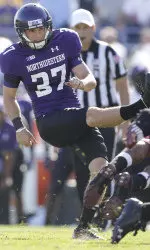 Jeff Budzien matched a school record Saturday with five field goals in NU's 22-13 win over Boston College.