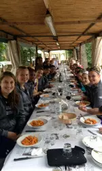 The Wildcats enjoyed a unique pregame meal in the Tuscany countryside.
