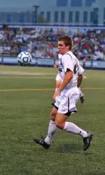 Sophomore Grant Wilson has been instrumental in the NU offense this year, assisting on four goals.