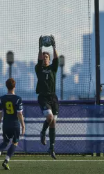 Sophomore goalie Tyler Miller and the NU defense have shut out their last three opponents.