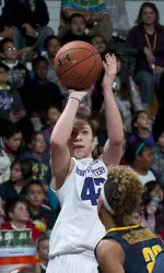 Sophomore guard Karly Roser has scored in double figures in each of the last five games.