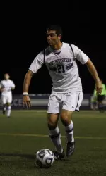 Senior Scott Lakin executed the 'Cats key free kick in the team's 1-0 Wednesday win against Northern Illinois.