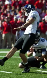 Jeff Budzien was perfect on the day to account for NU's scoring at Wisconsin.
