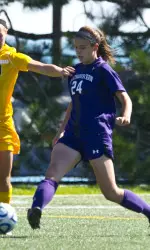 Junior captain Jackie Alyinovich has played every minute on the NU defense this year.