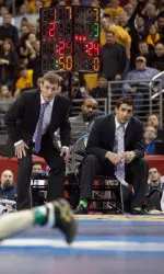 Matt Storniolo (right) will take on a more expansive role with recruiting and program organization.