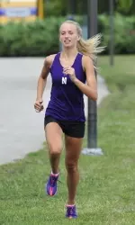 Libby Kocha took second among NU runners at the Notre Dame Adidas Invite.