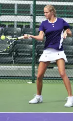 Veronica Corning won a singles championship at Day 2 of the Wildcat Invitational.