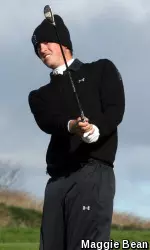 Jack Perry fired his second 3-under par, bogey-free round of the season Monday at Erin Hills.