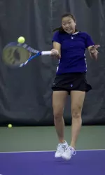 At No. 105 in the ITA rankings, Belinda Niu leads the Wildcats to the Midwest Regional Championships.