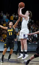 Sophomore guard Maggie Lyon has scored in double-digits in each of NU's three games so far this year.