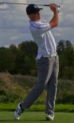 Josh Jamieson's second-round 6-under 64 shattered his previous collegiate best total by five strokes.