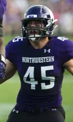 Collin Ellis (pictured), Mike Trumpy and Brandon Vitabile represent Northwestern on the 2013 CoSIDA Academic All-District 5 squad.