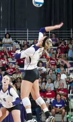 Stephanie Holthus has earned AVCA All-North Region Team recognition.