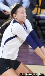Stephanie Holthus is a three-time All-Big Ten performer for the Wildcats.