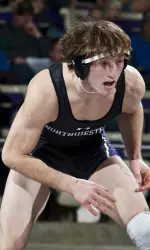Senior Jason Welch (157) recorded career win No. 106 during his final match at Welsh-Ryan Arena Sunday vs. Illinois.