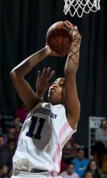 Freshman forward Lauren Douglas is one of the leading shot blockers in the Big Ten.
