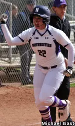 Meghan Lamberth allowed just three hits from the circle and crushed a solo home run at the plate Saturday.