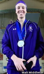 Taylor Reynolds earned All-Big Ten honors after finishing in a dead heat for silver in the 100 free Saturday.