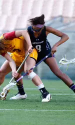 Taylor Thornton owned the midfield vs. Vanderbilt Sunday, winning five draw controls and causing five turnovers on defense.