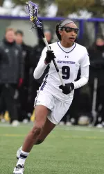 Senior Taylor Thornton broke through with a career-best four goals in NU's 9-8 win over Ohio State.