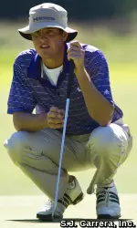 Jack Perry broke 70 for the first time this season to lead NU with a 69 on Friday.