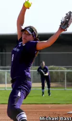 Amy Letourneau tossed the first no-hitter of her career Friday against Minnesota.