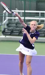 After dropping the first four games of her singles match, Kate Turvy bounced back to win 12 of the final 13 games.