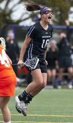 Senior Ali Cassera scored a career-best five goals on six shots in NU's win over Syracuse Saturday.