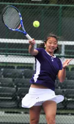 Belinda Niu was a winner at both No. 2 singles and doubles for Northwestern.