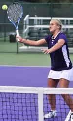 Brittany Wowchuk was a winner in straight sets at No. 4 singles for the Wildcats.