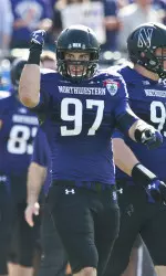 Tyler Scott disrupted the quarterback to the tune of nine sacks in 2012 and was named NU's Defensive MVP.