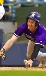 Jack Havey scored NU's lone run in the eighth inning Friday.