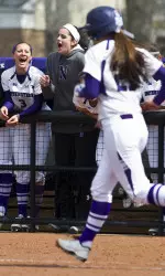 Northwestern has its sights set on celebrating more trips to first base this weekend against Iowa.