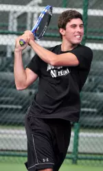 Raleigh Smith handed Peter Kobelt his first Big Ten singles loss of the season.