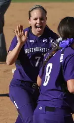 Anna Edwards recorded both of Northwestern's RBIs Sunday.