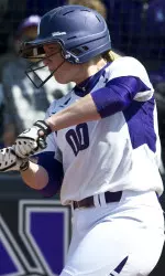 Brianna LeBeau had a triple early in the game, an RBI in the sixth and scored the go-ahead run during NU's later four-run rally.