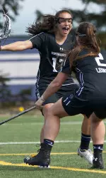 Amanda Macaluso and Alyssa Leonard hooked up for the game-winning goal vs. Syracuse and have combined for 52 points this season.