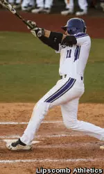 Jake Straub batted .727 with five RBI in a three-game series at Purdue.