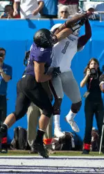 Jimmy Hall came on strong at the end of 2012, including this pass breakup in the end zone in NU's Gator Bowl victory.