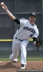 Brandon Magallones allowed just one run in seven innings on the mound Friday.