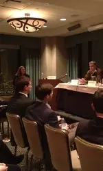 A panel of former NU student-athletes delivers career advice to current NU student-athletes