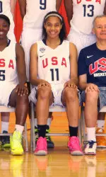 Incoming NU freshman Nia Coffey is one of 12 players to make the USA Women's Basketball U19 World Championship Team.