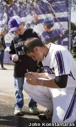 The Wildcats played their final home game of the season Wednesday.