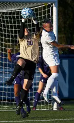 Rachel Bergman was one of four Wildcats to see action in net tonight.