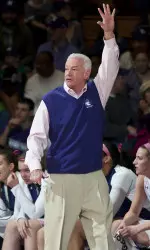 Northwestern head coach Joe McKeown has 580 career victories heading into the 2013-14 season.