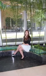 Marisa Bast interns at Harrison Street Real Estate Capital, which is located at the Hyatt Center in the Loop.
